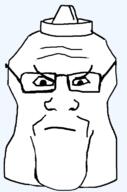 angry bottle closed_mouth frown glasses objectsoy soyjak variant:markiplier_soyjak // 506x768 // 13.3KB