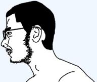 hybrid moustache side_profile soyjak stubble subvariant:chudsoi subvariant:chudsoi_side template variant:chudjak variant:soyak white_skin // 776x651 // 12.3KB