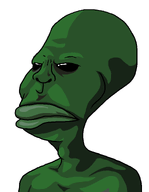 aliased alien artist:TvrkAryanChvd big_head big_lips black_eyes green_skin lips neck nose shading shadow subvariant:brazilmutt variant:meximutt white_background // 594x767 // 23.6KB