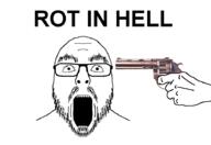 anhero anti_flartson blood bloodshot_eyes brain death execution flart foaming_at_the_mouth gore gun gunshot skull suicide variant:flartson // 910x624 // 122.9KB