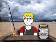 bait canoe fishing fishing_rod front_facing glasses jar lake nate natejak smug soyteen that_one_fucking_picture_of_nate_being_a_smug_little_bastard variant:nate water // 600x450 // 335.4KB