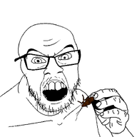animated arm bug chewing cockroach eat_the_bugs eating roach variant:feraljak // 1000x1000 // 222.5KB