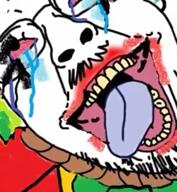 batman_(series) black_eyes crying hanging joker_(dc) red_lips the_joker the_killing_joke variant:bernd white_pupils // 332x360, 84.2s // 3.0MB