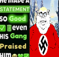 aryan blond blue_eyes fat good_boy he_made_a_statement hyperborea nazism nordic_chad red_shirt swastika text variant:brandon variant:chudjak white_skin // 147x140 // 37.6KB