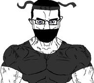 buff dunchenman_(user) mask meta:namefags subvariant:muscular_chud variant:chudjak // 1059x929 // 243.4KB