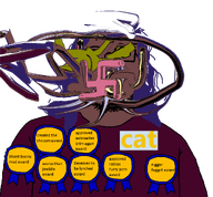 award brown_skin cat_(fat_nigger) cat_(namefag) distorted fat fat_nigger janny liquify_tool meta:namefags niko_(oneshot) oneshot open_mouth soybooru speech_bubble speech_bubble_empty swastika text trend:slopjak variant:skajyosjak white_background // 1114x1035 // 554.3KB