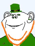 artist:sabiopajin badge boogers clothes ear ginger ginger_beard green_eyes grin hat ireland leprechaun leprechaun_hat meta:tagme stubble suit user=sabiopajin variant:impish_soyak_ears // 600x800 // 47.1KB