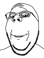beard chin crazed double_chin eyes glasses insane smile stubble subvariant:soyak_(crazed) variant:gapejak // 600x800 // 37.8KB