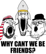 christianity islam judaism meta:tagme variant:gapejak variant:markiplier_soyjak variant:tony_soprano_soyjak // 1845x2173 // 71.2KB