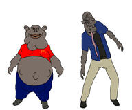 2soyjaks amerimutt boomer_(left_4_dead) euromutt fat glasses left_4_dead_(series) mcdonalds smoker_(left_4_dead) subvariant:euromutt subvariant:impish_amerimutt variant:impish_soyak_ears variant:markiplier_soyjak zombie // 1800x1500 // 535.6KB