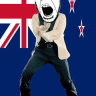 angry animated country cross dance flag full_body gangnam_style glasses irl new_zealand open_mouth soyjak star stubble variant:cobson // 300x460 // 499.1KB