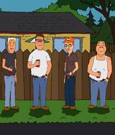 cartoon closed_mouth clothes drinking fence grass hair hanging hank_hill hat house king_of_the_hill no_glasses road small_eyes sproke subvariant:neutralplier text tranny tree tv_show variant:a24_slowburn_soyjak variant:bernd variant:chudjak variant:markiplier_soyjak white_skin // 5000x5905 // 515.6KB