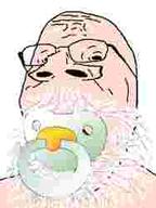 baby babyjak caca low_quality low_resolution old soyjak variant:gapejak wrinkles // 188x250 // 3.4KB