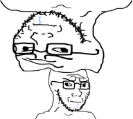 2soyjaks drool glasses meta:op_is_a_retarded_lazy_faggot_for_not_tagging_his_own_shit meta:tagme shitpost stubble subvariant:soyak_(irritated) variant:soyak white_skin // 1001x900 // 194.6KB