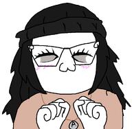 :3 clothes female glasses hair soy soyjak soylent uwu variant:soytan // 710x696 // 20.0KB
