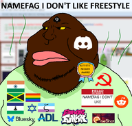 adl anti_defamation_league award black_skin bluesky blurred_background clothes communism discord eyes flag:india flag:jamaica flag:lesotho flag:lgbt_pride_flag flag:transgender_pride_flag flag:zoophilia_pride_flag hammer_and_sickle jews large_mouth meta:namefags name_tag nigger nose oneshot queen_of_spades reddit series:nonexistant_namefags soybooru spade star_of_david stinky stubble sweat_stain variant:meximutt // 888x849 // 253.7KB