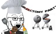 barbecue beer chef chef_hat clothes cooking funko_pop glasses hat ipa open_mouth party soyjak spatula star_wars stubble toy variant:soyak vasectomy // 936x576 // 362.0KB