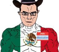 chud cowboy_hat flag:mexico hello_my_name_is_(sticker) mexicatien(namefag) mexico series:mexican-american_countrywar subvariant:muscular_chud variant:chudjak // 1231x1080 // 384.7KB