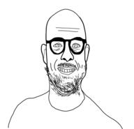 closed_mouth ear glasses soyjak stubble variant:microplasticsjak // 464x446 // 52.3KB