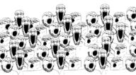 glasses mob multiple_soyjaks open_mouth soyjak soyjak_trio stretched_mouth stubble variant:gapejak variant:markiplier_soyjak variant:tony_soprano_soyjak // 1200x664 // 107.1KB