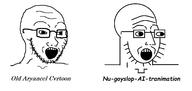 animation cartoon goyslop new old redraw toss variant:soyak // 2120x1008 // 57.8KB