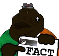 angry atheism brown_skin christian_cross christianity fact fedora flag:ireland frown hand holding_object holding_sign ireland mick_(namefag) nigger queen_of_spades ratheism spade subvariant:uglymutt template variant:meximutt yellow_sclera // 888x849 // 166.6KB