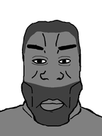 beard closed_mouth eyebrows frown gigachad gigger grey_hair grey_skin hair jawline lips looking_at_you nas:gigachad no_glasses nose shirtless subvariant:chudplier transparent_background variant:chudjak variant:markiplier_soyjak wrinkles // 600x800 // 26.4KB