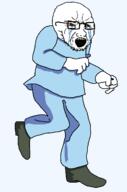 beard blue_pants blue_shirt crying glasses goofy red_eyes running selfish_little_fuck shoe twinkle_nora_rock_me! variant:soyak // 802x1214 // 27.2KB