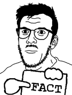 closed_mouth fact glasses hair hand holding_object moustache neutral paper pointing redraw sign stubble template text variant:scientolojak white_skin // 681x900 // 20.3KB