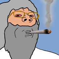 beard bloodshot_eyes closed_mouth glasses god grey_beard grey_hair smoke smoking soyjak variant:gapejak // 804x812 // 205.4KB