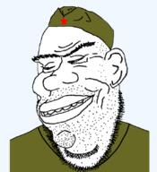 big_lips big_nose cap clothes ear hat merge military_cap military_uniform smile smirk soviet_army_uniform star uniform variant:cobson variant:liberator // 775x849 // 217.8KB