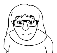 arm closed_mouth clothes female glasses hair long_hair series:foidjaks smile subvariant:la_perra_celosa transparent_background tshirt variant:el_perro_rabioso // 427x400 // 5.9KB