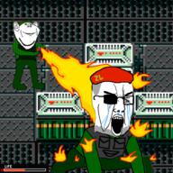 bulletproof_vest fire metal_gear metal_gear_2 retro stubble variant:chudjak variant:impish_soyak_ears zanzibar zanzibarland zl // 700x700 // 429.2KB