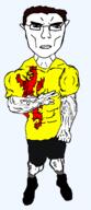 animal arm buff closed_mouth clothes ear flag flag:south_holland full_body glasses hair hand lion netherlands shoe south_holland soyjak subvariant:chudjak_front subvariant:unbotheredchud variant:chudjak vein // 549x1268 // 60.3KB