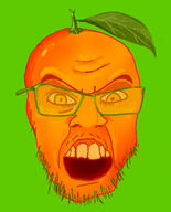 background glasses leaf orange_(fruit) stubble variant:feraljak wrinkles // 1259x1561 // 863.9KB