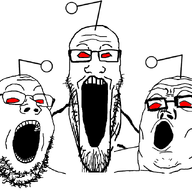 3soyjaks antenna first_soyjak_trio_image first_tony_soprano_soyjak_image glasses open_mouth reddit reddit_moment soyjak stretched_mouth stubble trend:soyjak_trio variant:gapejak variant:markiplier_soyjak variant:tony_soprano_soyjak // 828x651 // 101.7KB