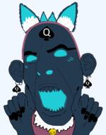 ear earring furry hand landis_games nick_(landis_games) open_mouth painted_nails protogen queen_of_spades sharp_teeth soyjak spade subvariant:slutson variant:cobson // 614x787 // 130.8KB