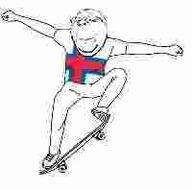 faroe_islands flag flag:faroe_islands full_body glasses hair meta:low_resolution skateboard smile soyjak stubble subvariant:wholesome_soyjak variant:gapejak // 200x198 // 4.2KB