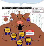 Warrior-Z(user) awards hello_my_name_is_(sticker) lowest_IQ_award mutt shitskin spade star_and_crescent star_of_david subvariant:branigger variant:brandon variant:meximutt warrior-'p_LOST // 1525x1600 // 1.4MB