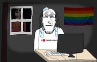 amerimutt big_nose brown_skin closed_mouth clothes computer darkness evil faggot flag flag:israel flag:lgbt_pride_flag flag:united_states hair hat heart i_love israel jewish_nose jewish_star jews judaism keyboard kippah lgbt mcdonalds neutral obsession red_tshirt room shadow smile soyjak subvariant:hornyson subvariant:neutralplier text united_states variant:cobson variant:markiplier_soyjak window // 1510x964 // 500.8KB