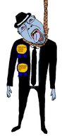 ack award blue_skin clothes crying fedora flourishingbutter729_(baiter) glasses hanging hat meta:namefags open_eyes open_mouth red_eyes roblox rope stubble suit suit_and_tie teeth variant:bernd // 417x905 // 113.9KB