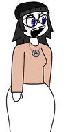 BRIMMIEST_COMMENTS_SECTION☣️☣️☣️_DO_NOT_ENTER☣️☣️☣️ arm blue_eyes clothes glasses hair hand happy open_mouth variant:soytan // 529x993 // 11.9KB
