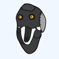 animatronic five_nights_at_cobson's fnac gape glowing_eyes lightbulb open_mouth png robot soycurity soyjak variant:gapejak // 450x450 // 8.1KB