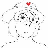 animated blink bwc clothes cute female glasses hat neutral oh_my_god_she_is_so_attractive soyjak subvariant:female_cobson variant:cobson // 433x450 // 199.2KB