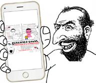 angry artist:conservativewaluigi award beard blackpill clothes computer female glasses hat heart incel jewish_nose jews judaism kike monitor nas:happy_jewish nas:merchant open_mouth phone pink_skin porn showing_phone smile text variant:chudjak variant:cobson variant:gapejak woman wordswordswords // 680x593 // 289.0KB