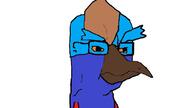 beak bird blue_body boss_cass casque cassowary eyebrows glasses orange_eyes ty_the_tasmanian_tiger variant:chudjak // 800x450 // 37.2KB