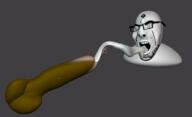3d bbc blender blender_(software) cum glasses meta:pornographic_content open_mouth penis queen_of_spades soyjak stubble variant:cobson // 941x572 // 155.4KB