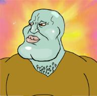 bald brown_shirt handsome handsome_squidward lips looking_to_the_left muscular_male smug spongebob_squarepants squidward squidward_tentacles subvariant:mexiaryan variant:meximutt yellow_eyes // 886x872 // 301.8KB