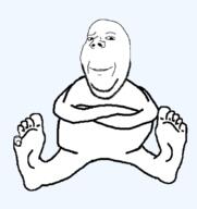 arm black_and_white cheeky crossed_arms cutiepie foot full_body glasses hand happy leg selfish_little_fuck sitting smile smug soyjak stubble template toes // 500x530 // 271.6KB