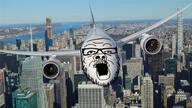 9_11 airplane building glasses irl_background mustache objectsoy open_mouth plane soyjak stubble united_states variant:a24_slowburn_soyjak // 620x349 // 395.4KB
